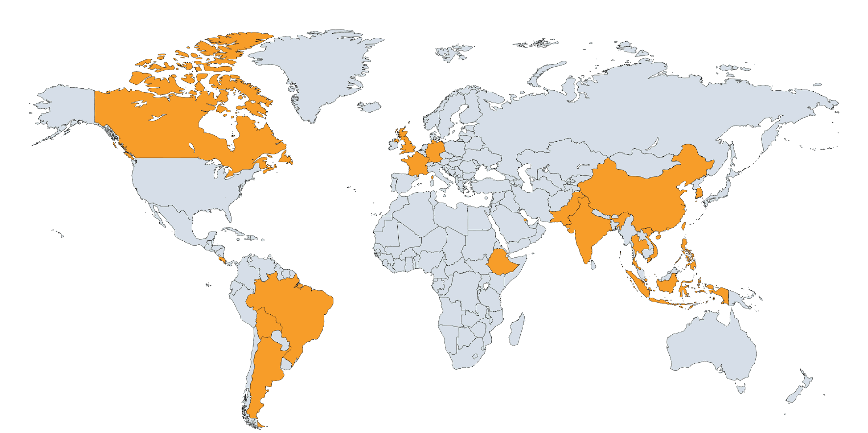 2017 Admitted Students World Map