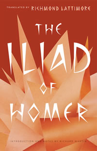 Book cover, The Iliad of Homer
