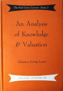 Book cover - An Analysis of Knowledge and Valuation