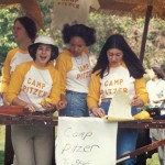 Student at Kohoutek 1976 with Camp Pitzer t-shirts