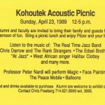 1989 - Invitation to a Kohoutek picnic