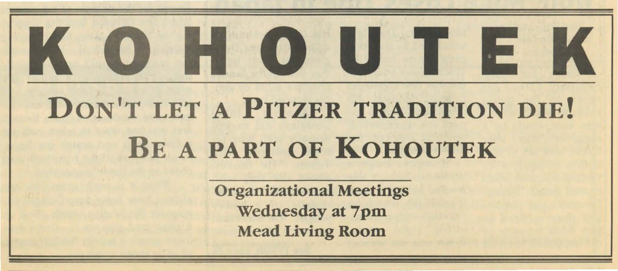 1990 - Kohoutek meeting announcement