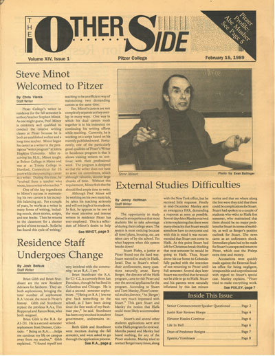 Cover, The other Side, February 15, 1989