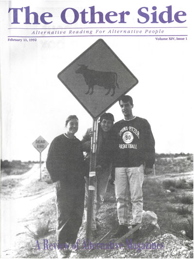 Cover, The Other Side, February 1992