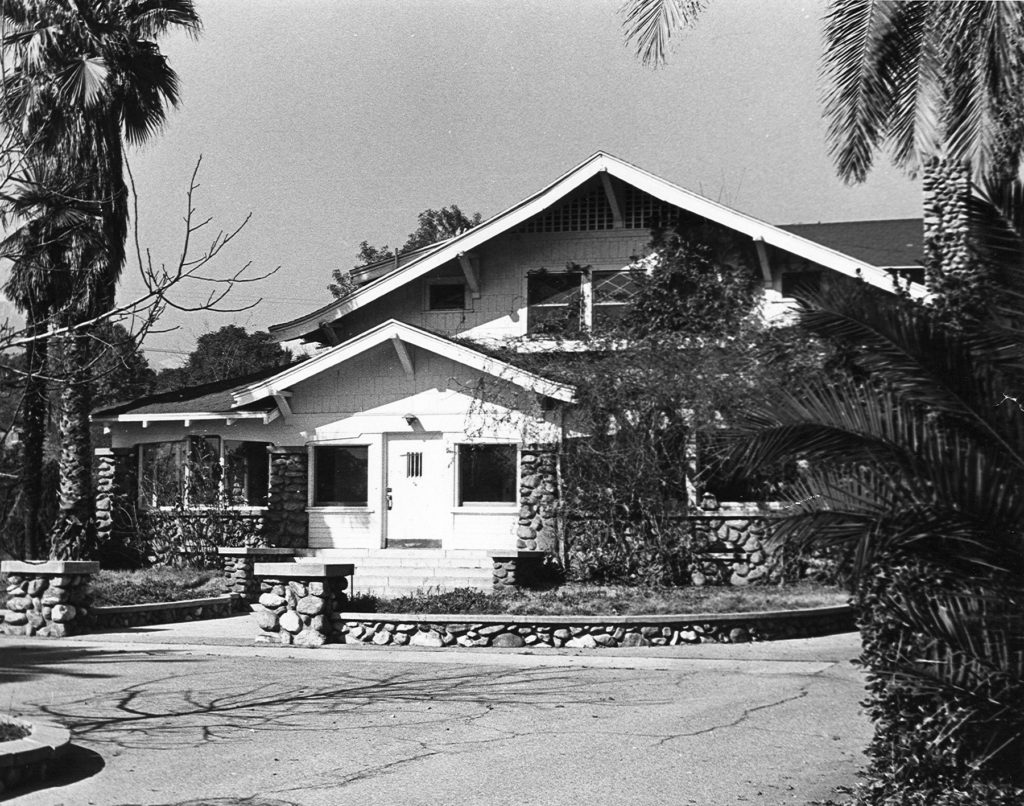 Original location of the Grove House in the 1970s