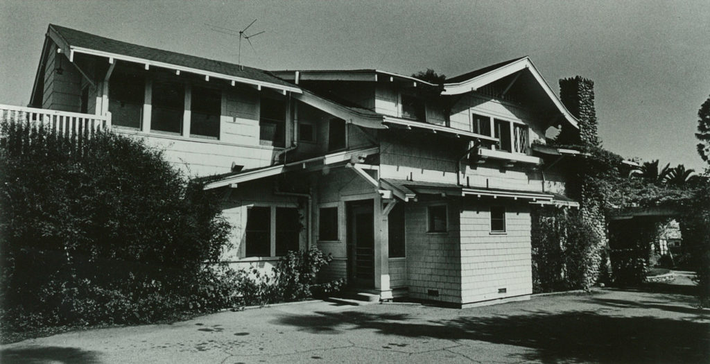 Original location of the Grove House in the 1970s
