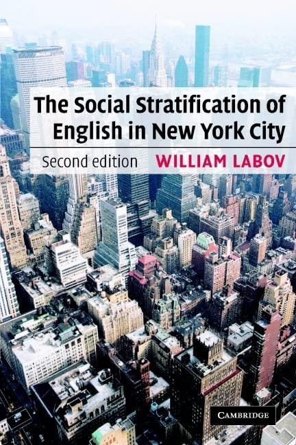 Book cover, The Social Stratifiation of English in New York City