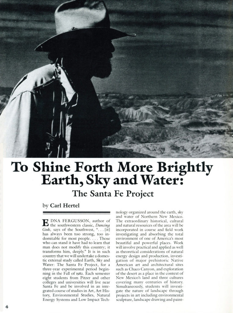 Earth, Sky, and Water: The Santa Fe Project