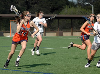 Aubrey Douglass ’16 had the tying goal and assisted on the game-winner in a 9-8 road win over Occidental.