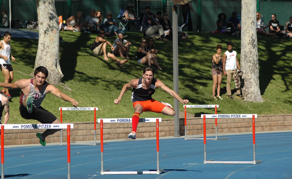 Bennett Kopperud '16 won the SCIAC Championship in the 400-meter hurdles for the Men’s Track and Field team, finishing over a full second ahead of the runner-up.
