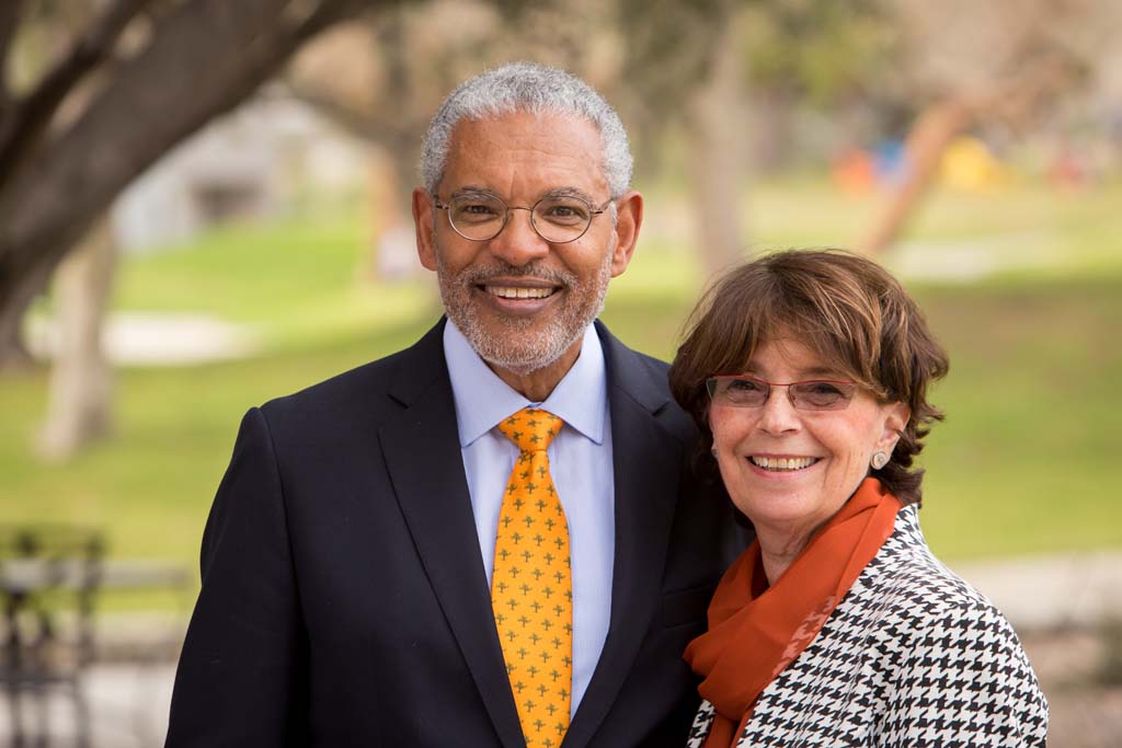 President-designate Melvin L. Oliver and Suzanne Oliver