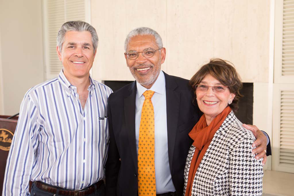 Shahan Soghikian '80, Chair, Board of Trustees, President-designate Melvin L. Oliver and Suzanne Oliver