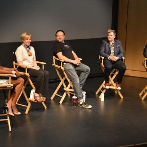 Claremont Entertainment Media Pitzer in Hollywood panel, Alumni Weekend 2016, April 23.