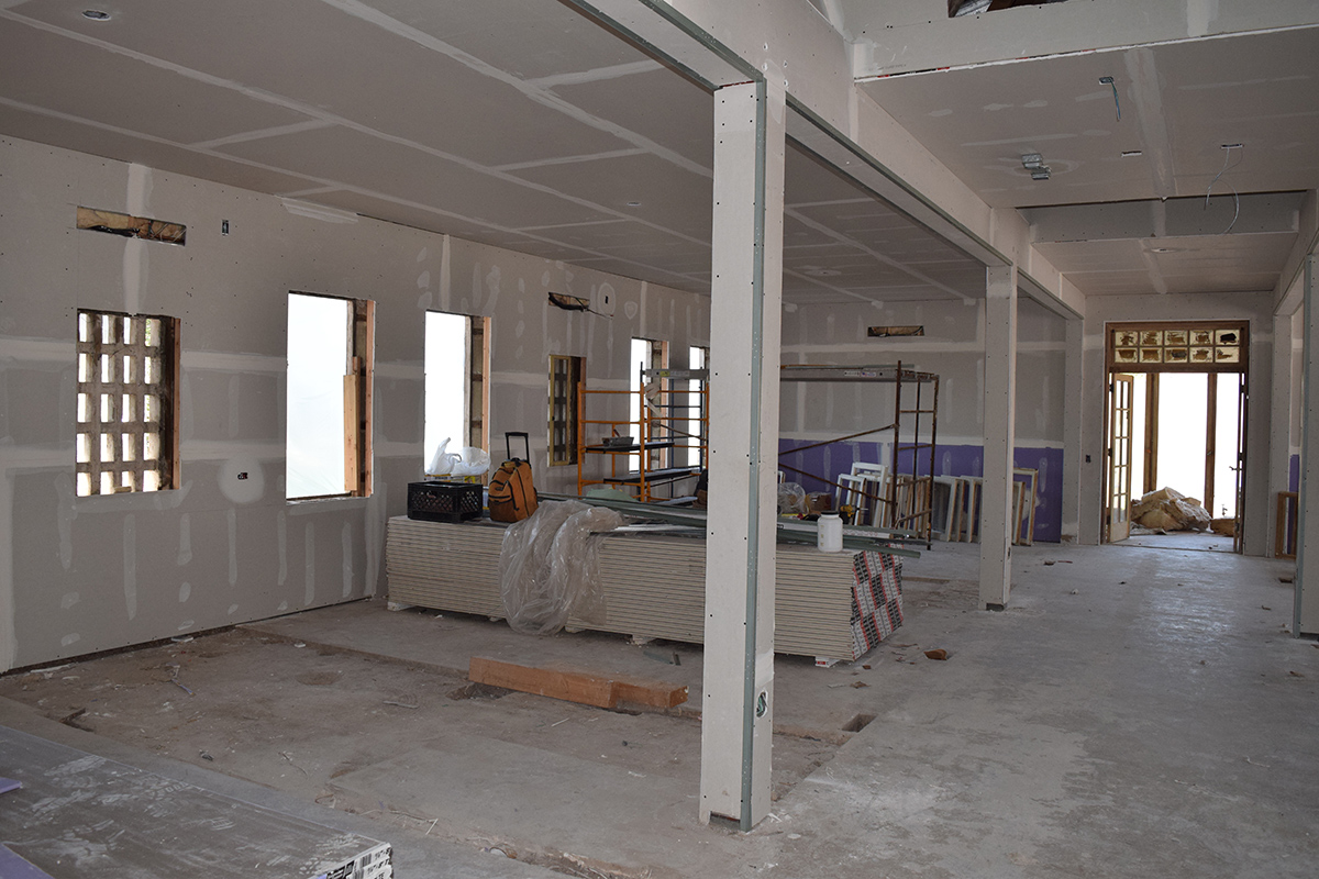 Classroom construction, March 2017.