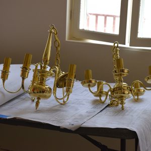 Restored chandeliers