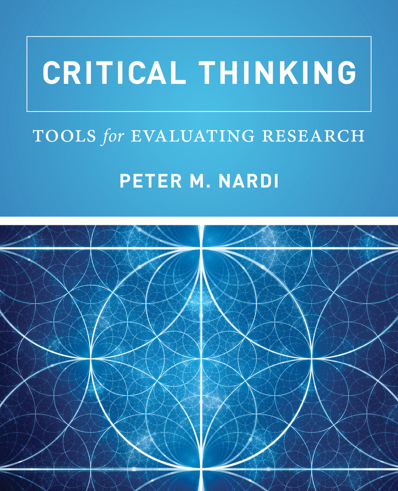 Peter Nardi book cover - Critical Thinking, Tools for Evaluating Research