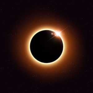Stock image of a total solar eclipse