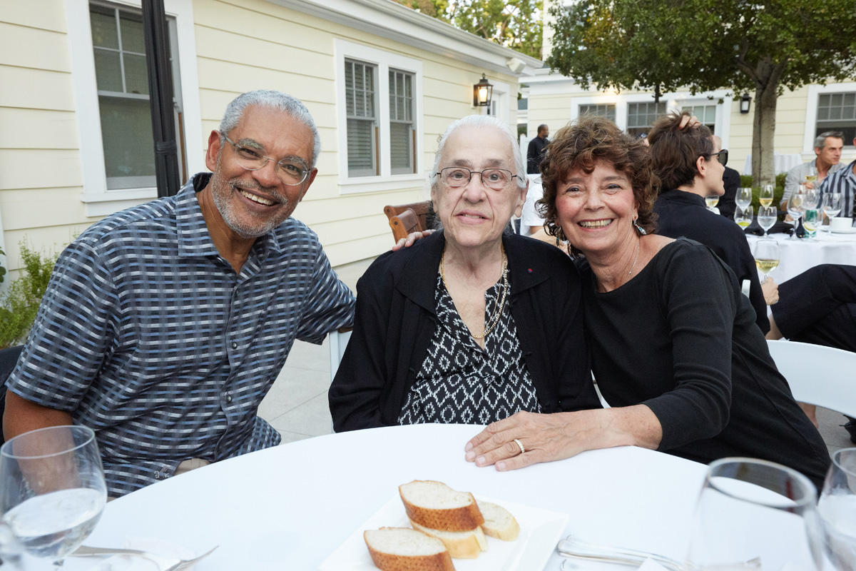 President Melvin L. Oliver and Suzanne Oliver with Marilys Downey.