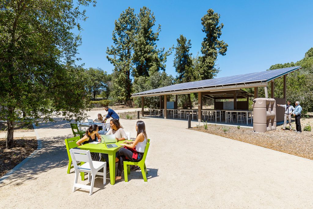 Outdoor classroom at the Robert Redford Conservancy, Pitzer College