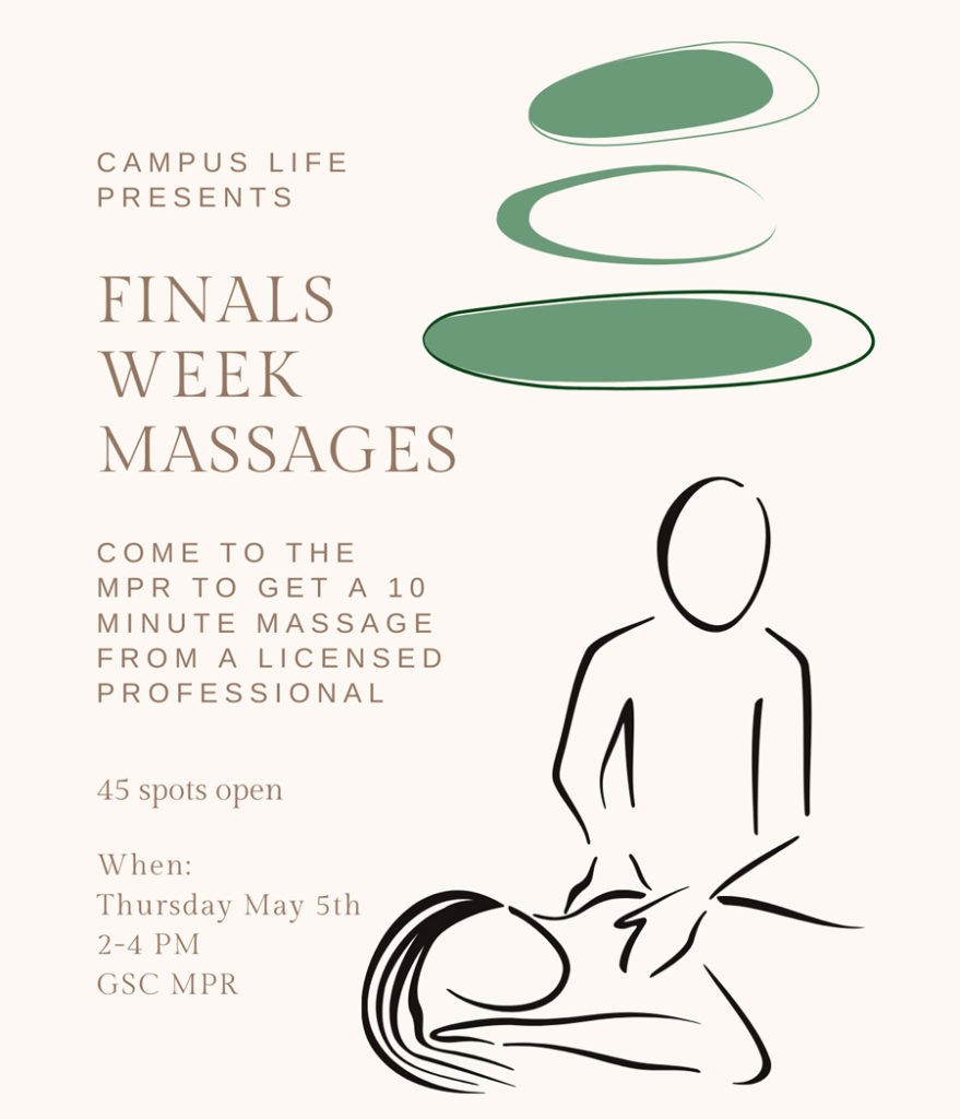 Finals Week Massages
