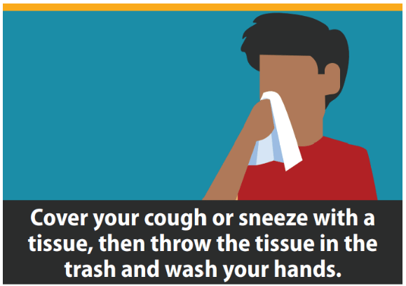 Cover your cough or sneeze