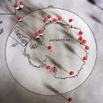 ANNE NOBLE; Antarctica: Index/1 (nine maps) (2003-2006); Inkjet print: pigment on paper; 11.8 x 9.1 inches ; Courtesy of the artist