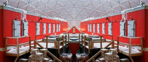 Connie Samaras, VALIS (vast active living intelligence system), Dome Interior, South Pole (2005-2007), C-Print 25 x 60 inches, Courtesy of De Soto Gallery, Los Angeles and the artist.