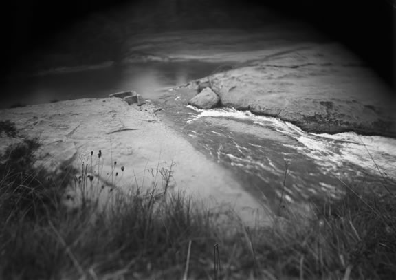 Sometimes she resides where the two rivers meet; Daguerreotype; 4 1/2 x 7 in.