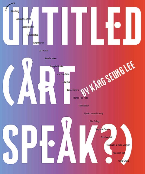 Catalogue cover - Artspeak, Kang Seung Lee