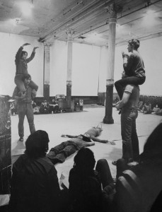 Performance view of "Energy Fields" at 112 Greene Street, New York (1972)