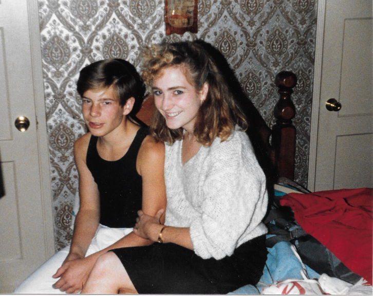 Michelle dowd and brother as teenagers