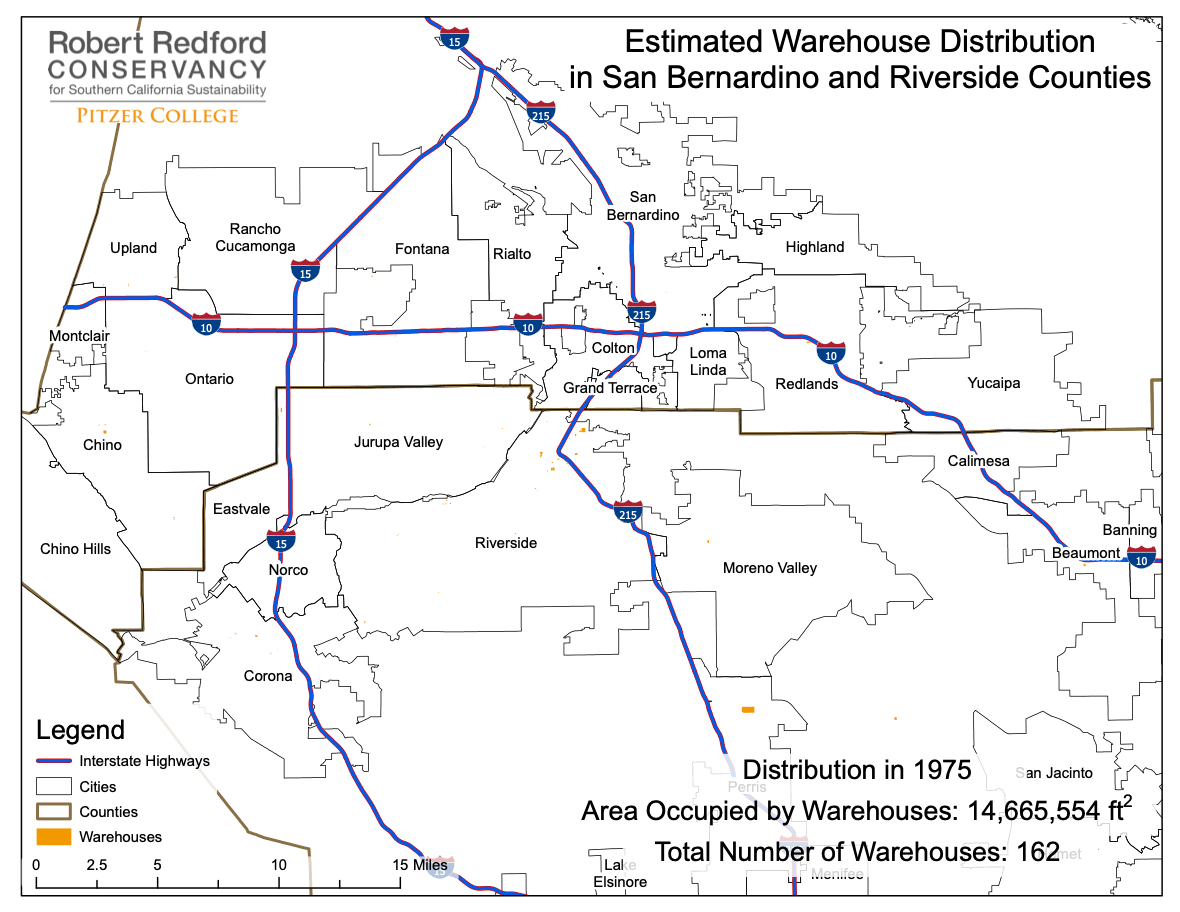 Estimated Warehouse Distribution in San Bernardino and Riverside Counties