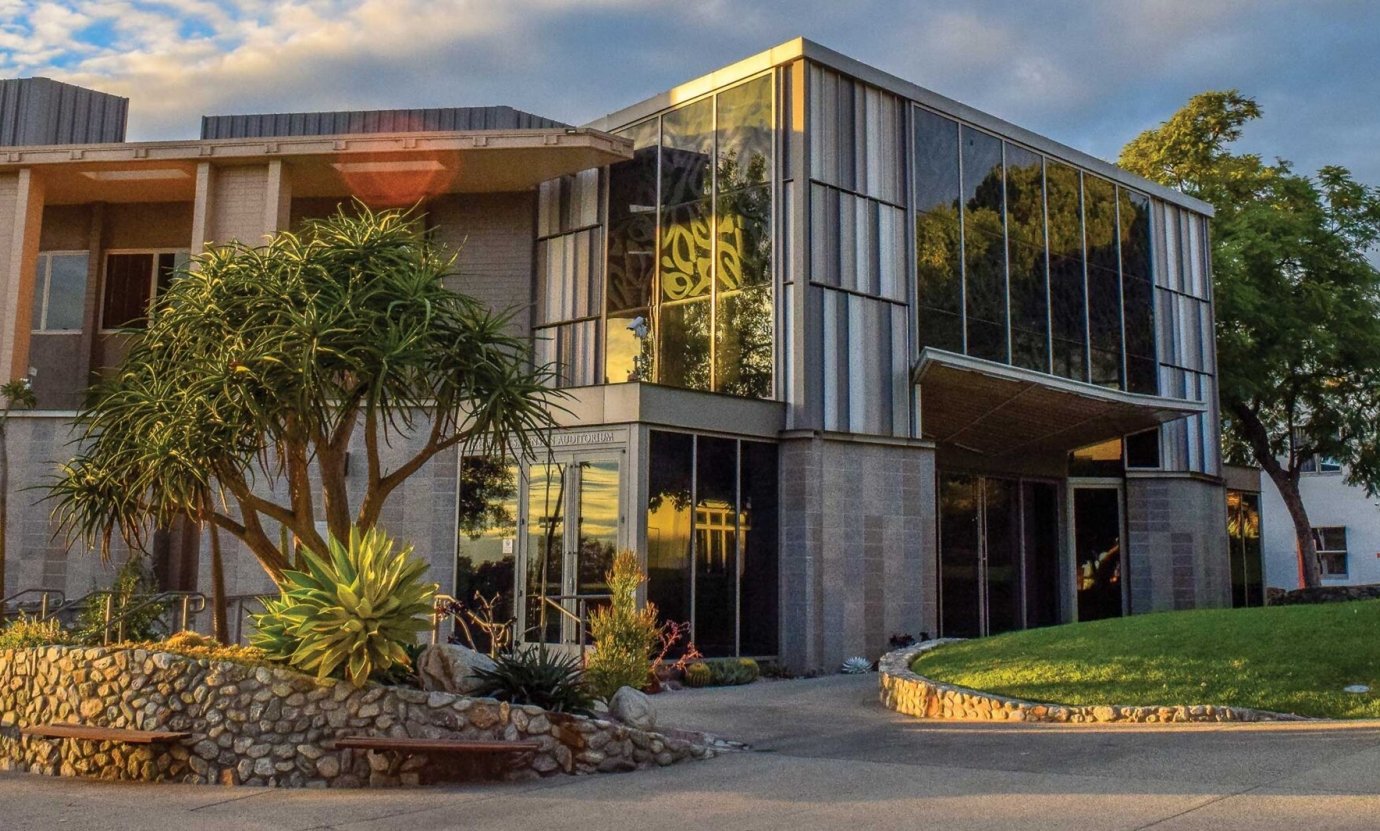 Outside view of Benson Auditorium