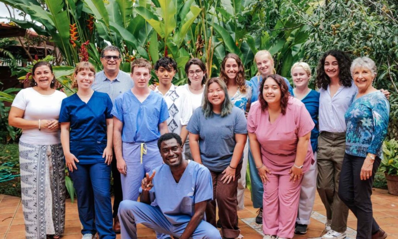 Group photo during health internship