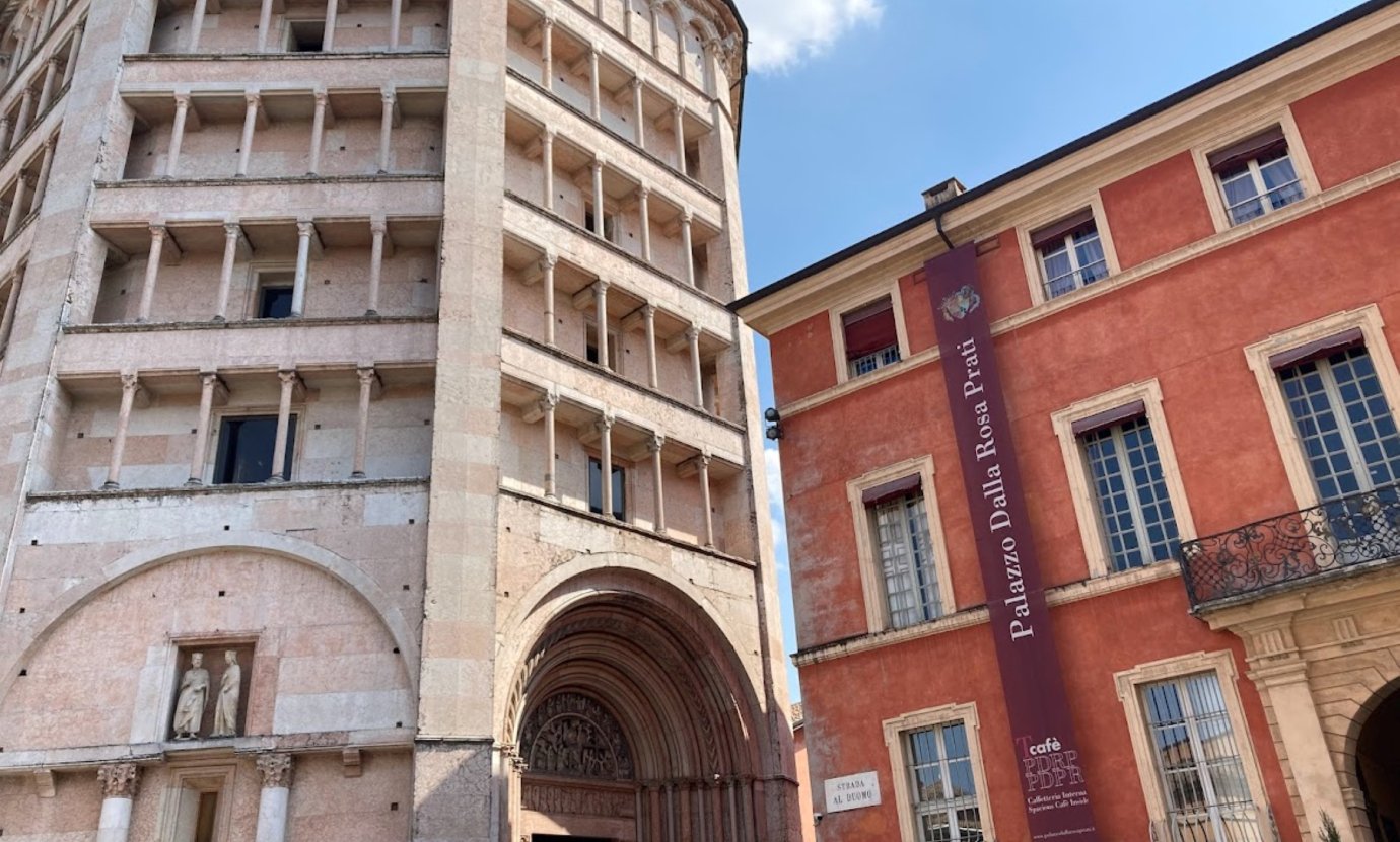 Colorful historic buildings in Italy