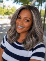 a woman smiling at the camera