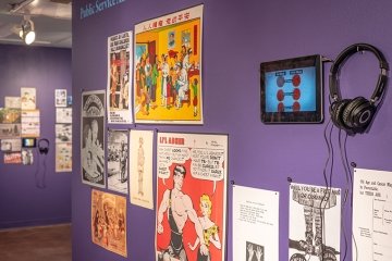 Installation view of Maya Gurantz: The Plague Archives at Pitzer Art Galleries, January 28-March 25, 2023. Photo courtesy of Christopher Wormald