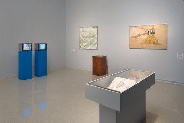 Installation view of Juan Downey: Radiant Nature at Pitzer Art Galleries, September 9 – December 15, 2017. Photo courtesy of Robert Wedemeyer. 