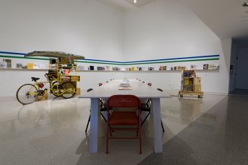 Installation view of Publishing Against the Grain at Pitzer College Art Galleries, February 2 – March 28, 2019. Photo by Ruben Diaz.