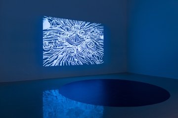 Installation view of Jenny Berlin: Maelstrom at Pitzer Art Galleries, September 11 - December 11, 2021. Photo courtesy of Ruben Diaz.