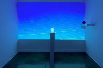 Installation view of Distance In/ Formation at Pitzer College Art Galleries, January 26 – March 30, 2017. Photograph courtesy of Ruben Diaz.