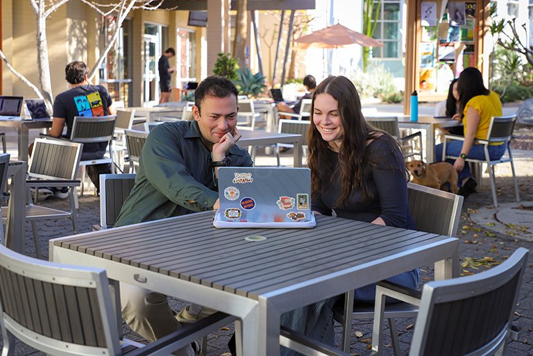 Prof. Edward Fanthome meets with Siena Giacoma