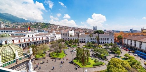 Photo of historic city center of Quito