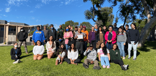 Members of Encuentros including Pitzer Students, Day laborers from the PEOC and Faculty