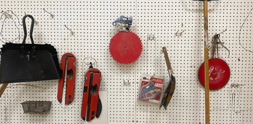 Tools in woodshop