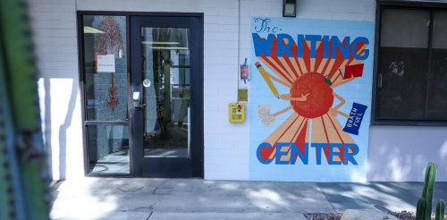the front entrance of the writing center