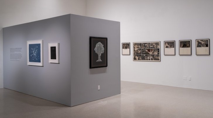 installation view of Atomic Dragons exhibition