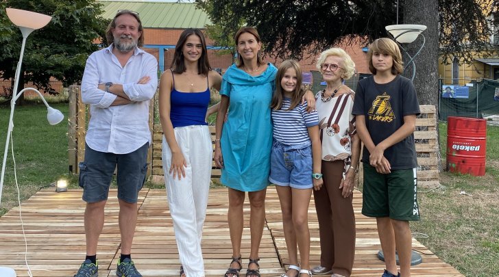 Student with host family