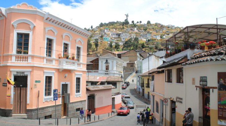 Colorful buildings in historic center