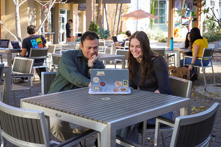 Prof. Edward Fanthome meets with Siena Giacoma